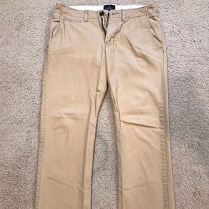 American Eagle Original Straight Light Khakis
